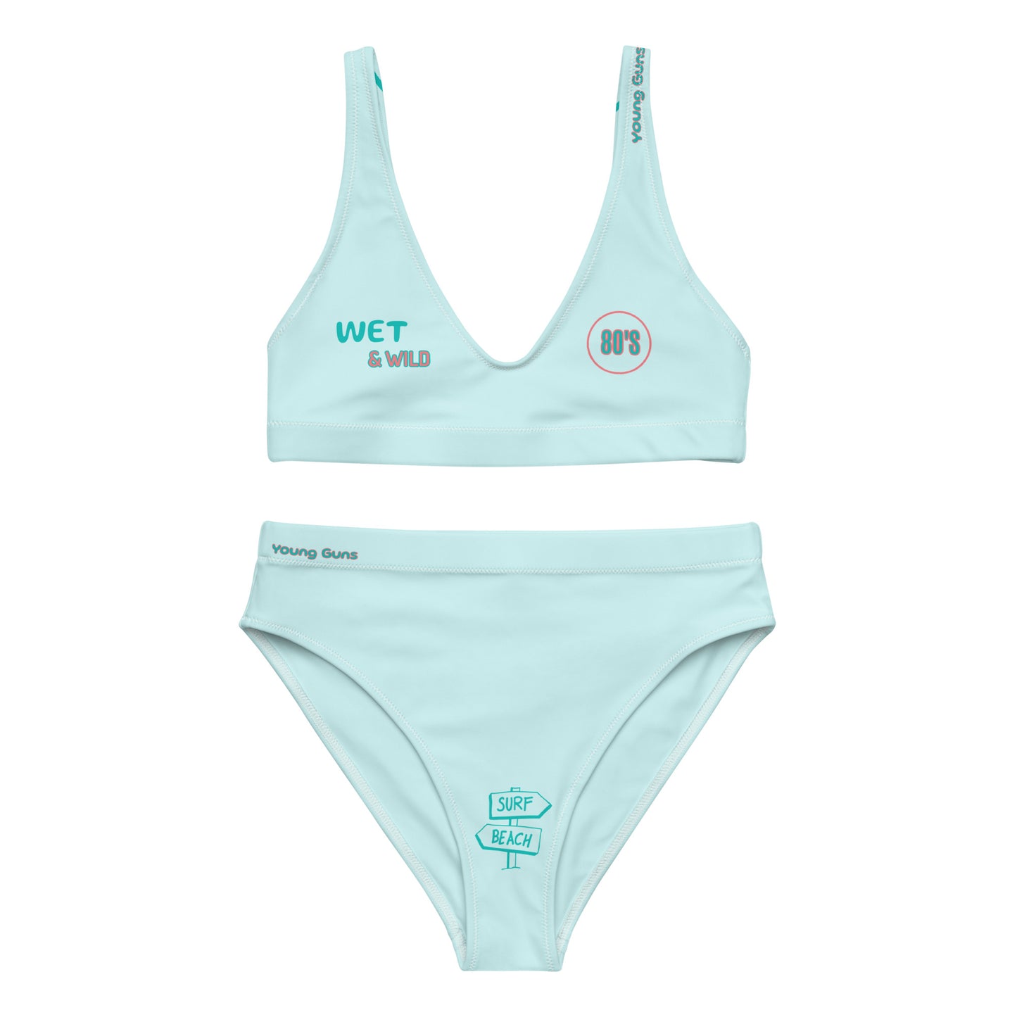 YnGuns™ "Wet & Wild" High-Waisted Bikini Set - ADULTS ONLY