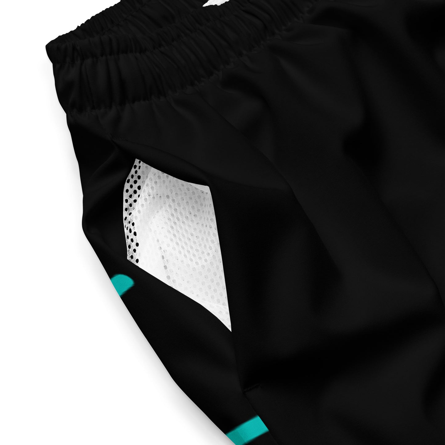 YnGuns™ "Wet & Wild" Black Retro Swim Trunks