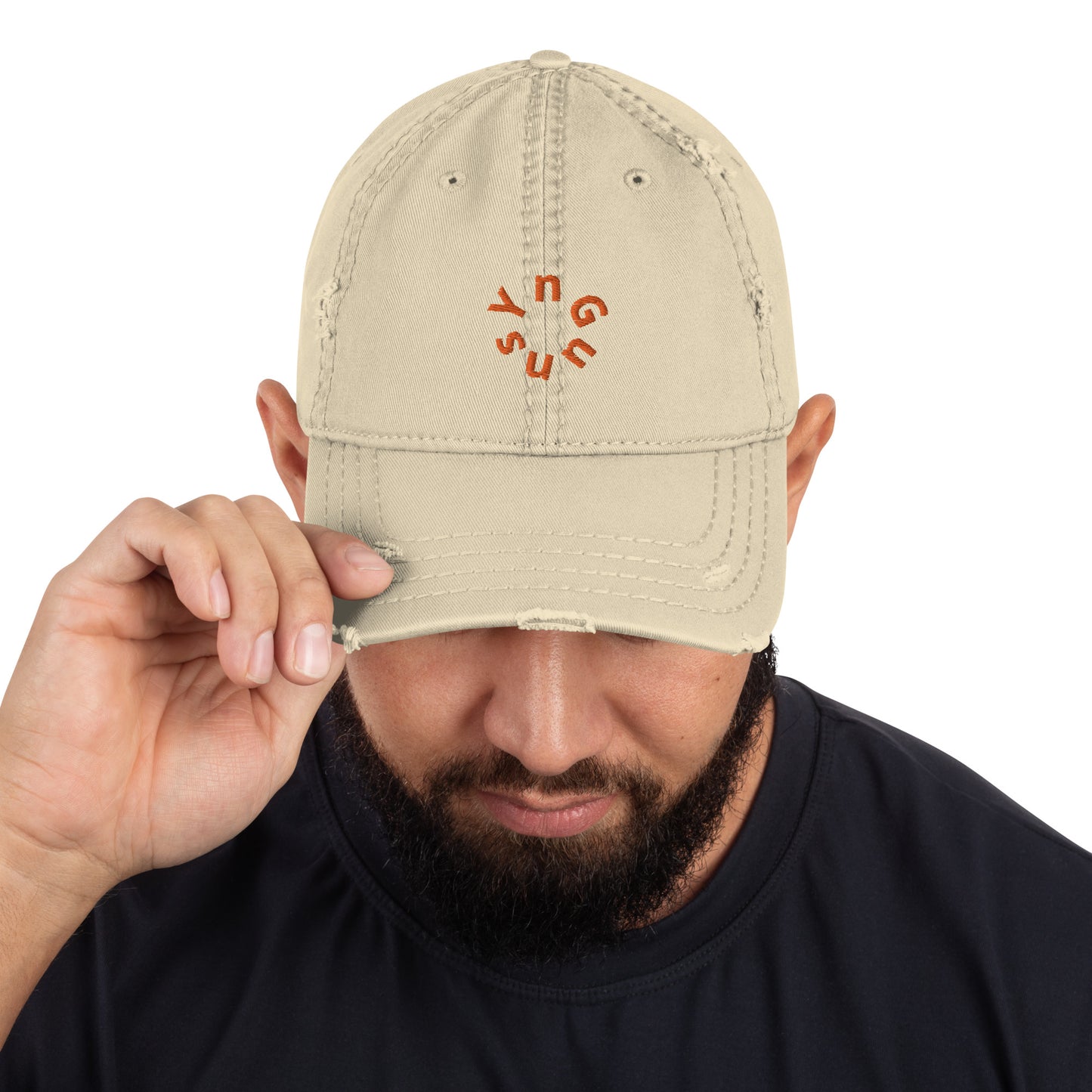 Gorros de papá desgastados bordados de YnGuns™