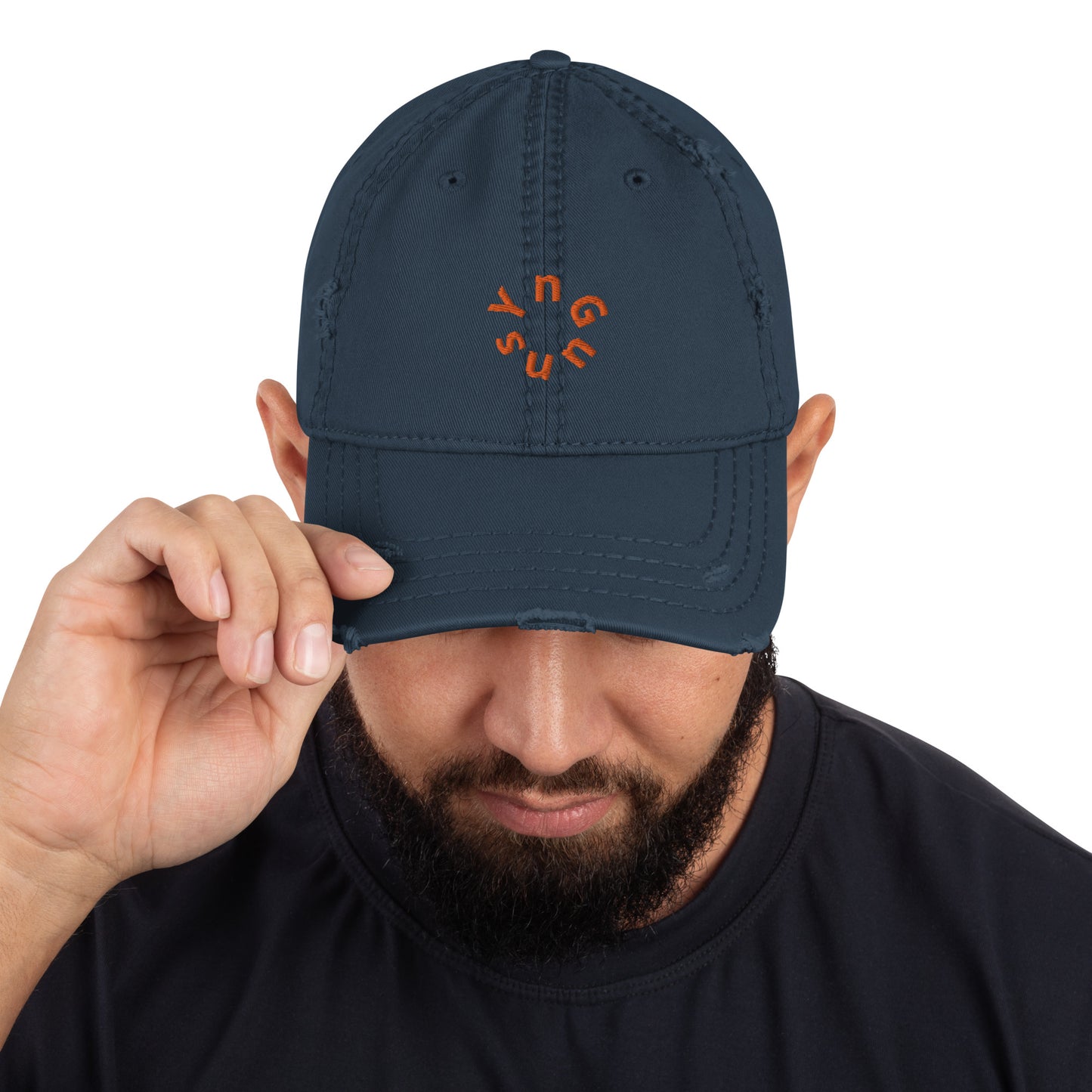 Gorros de papá desgastados bordados de YnGuns™