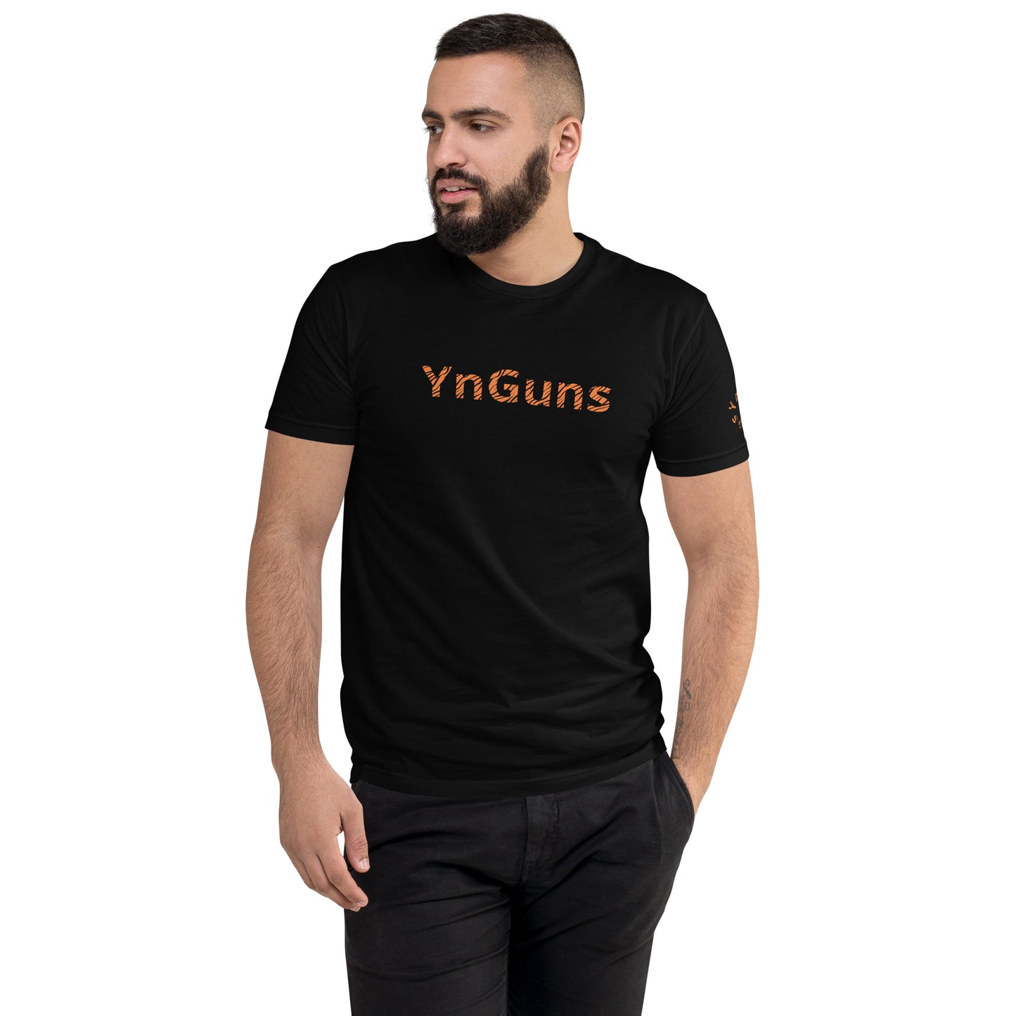 Camiseta preencogida con estampado de tigre YnGuns™ - Colección de lanzamiento exclusiva