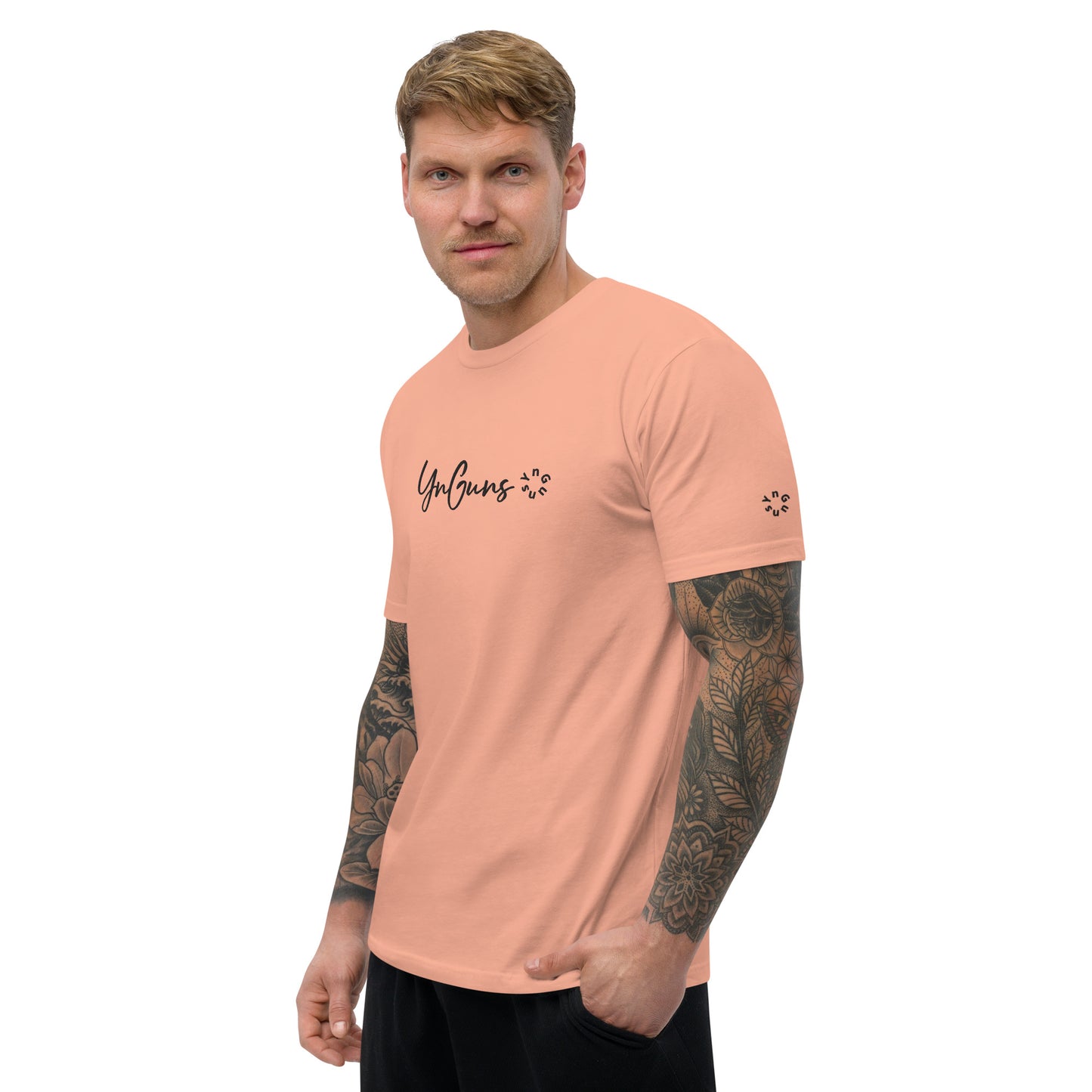 YnGuns™ Fitted Pre-Shrunk Embroidered Tee