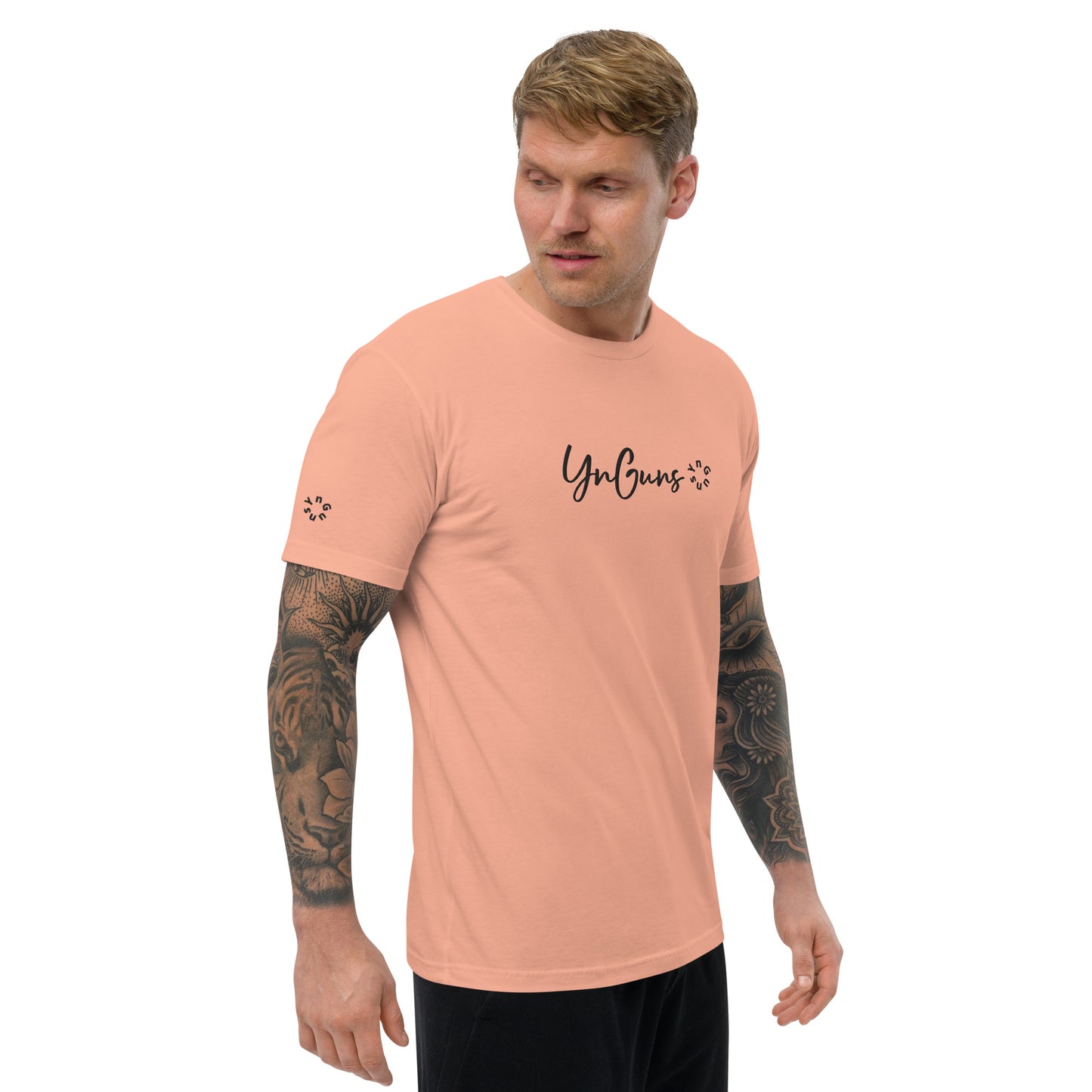 YnGuns™ Fitted Pre-Shrunk Embroidered Tee