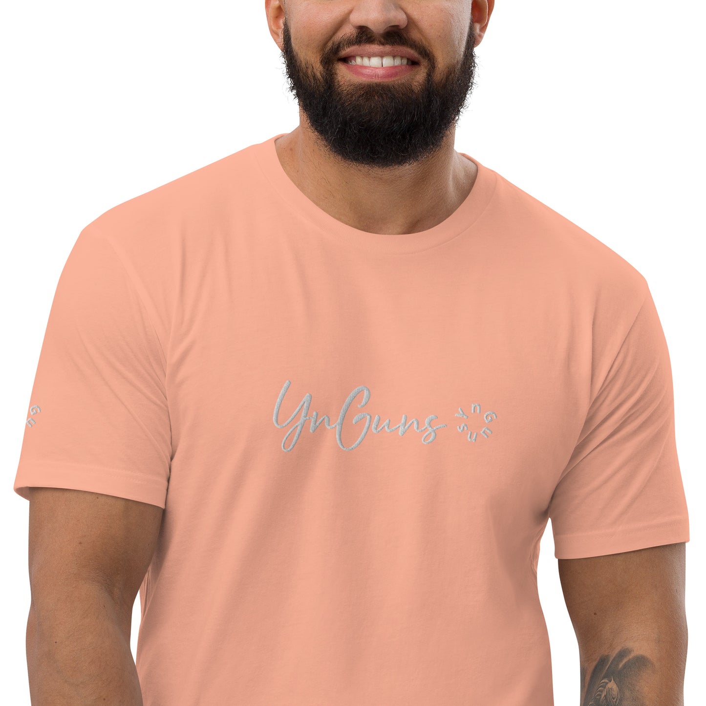 YnGuns™ Fitted Pre-Shrunk Embroidered Tee