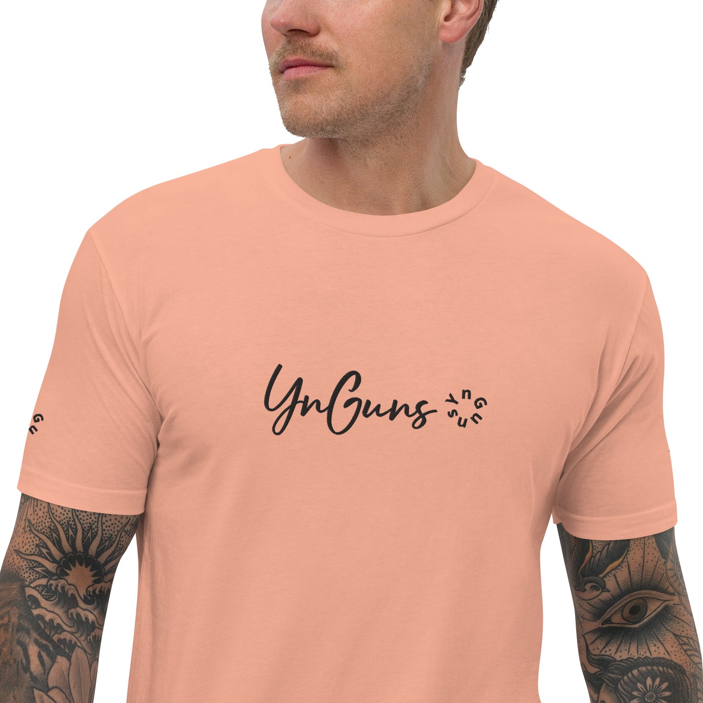 YnGuns™ Fitted Pre-Shrunk Embroidered Tee