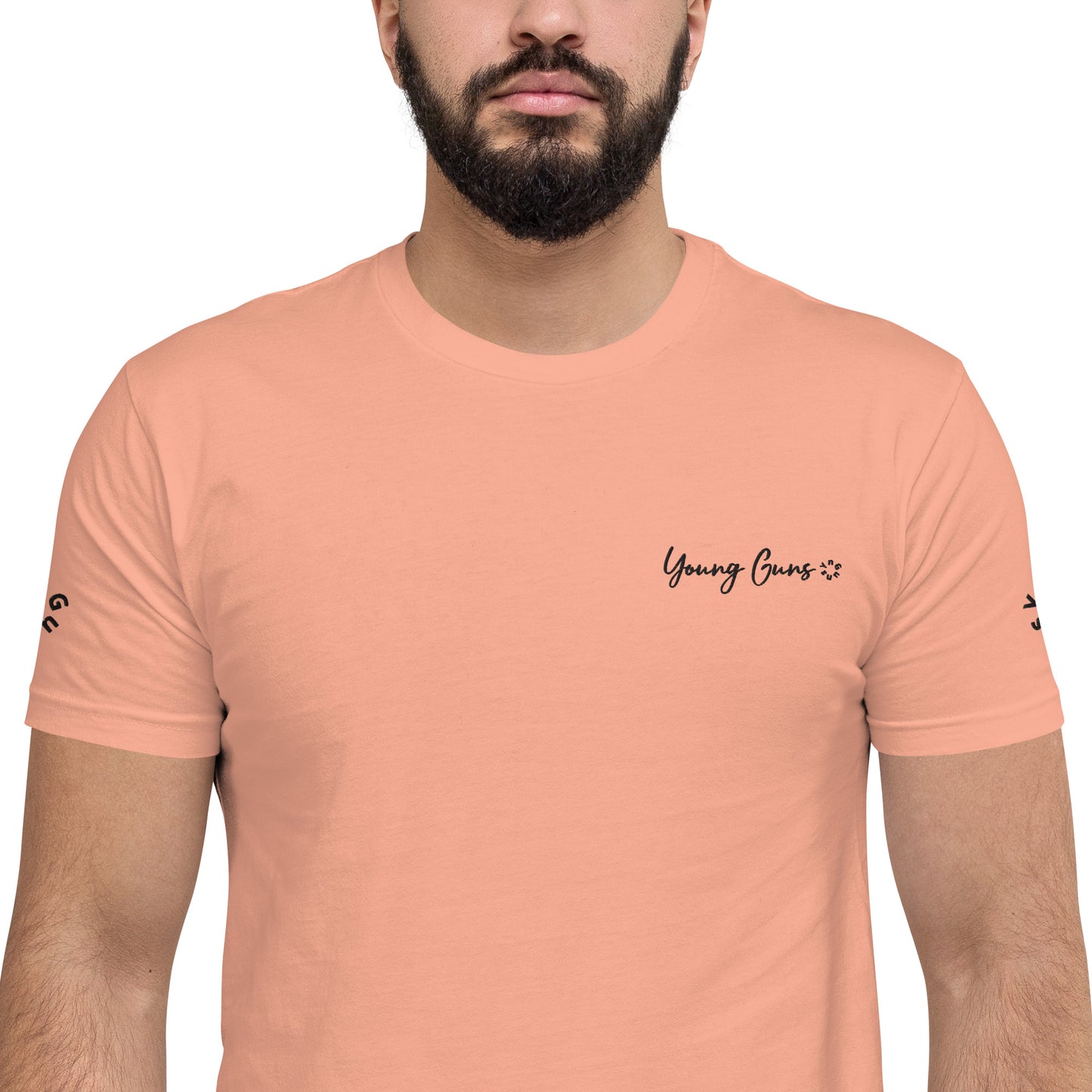 YnGuns™ Camiseta ajustada preencogida bordada "Young Guns"