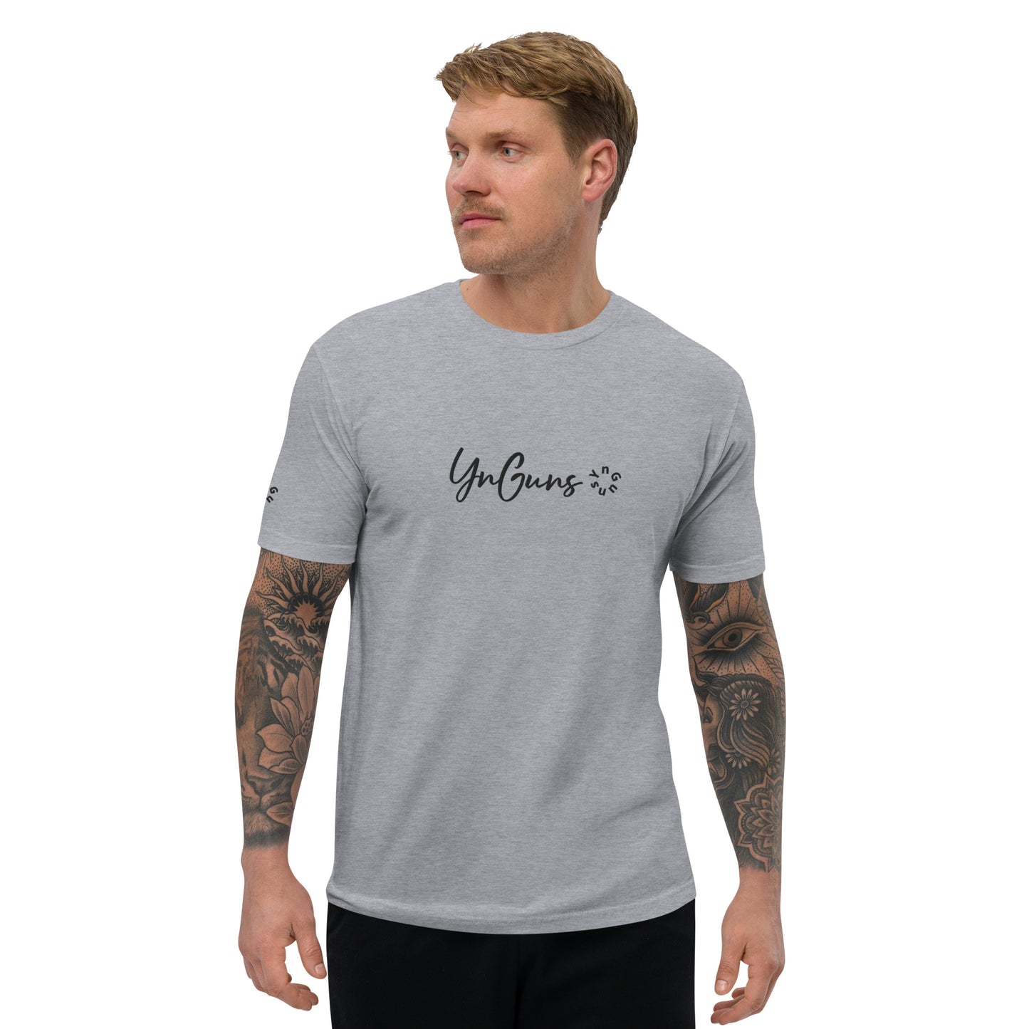 YnGuns™ Fitted Pre-Shrunk Embroidered Tee