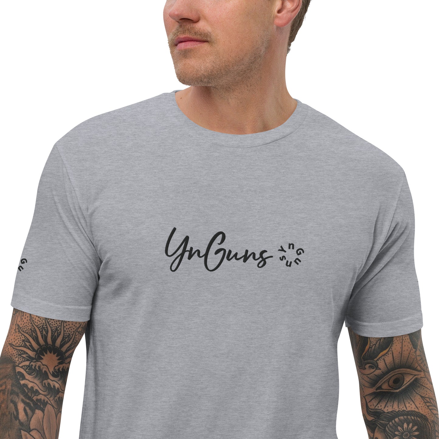 YnGuns™ Fitted Pre-Shrunk Embroidered Tee