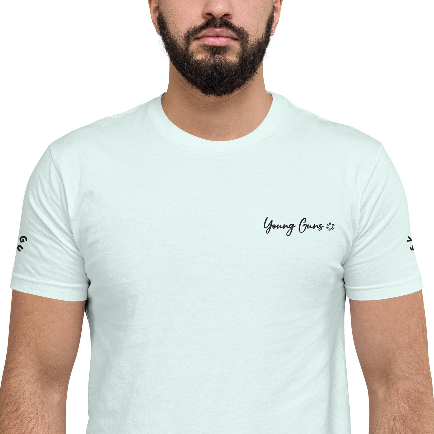 YnGuns™ Camiseta ajustada preencogida bordada "Young Guns"