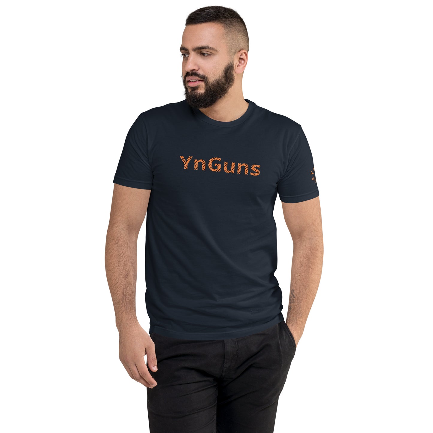 YnGuns™ Tiger Print Pre-Shrunk Tee - Exclusive Launch Collection