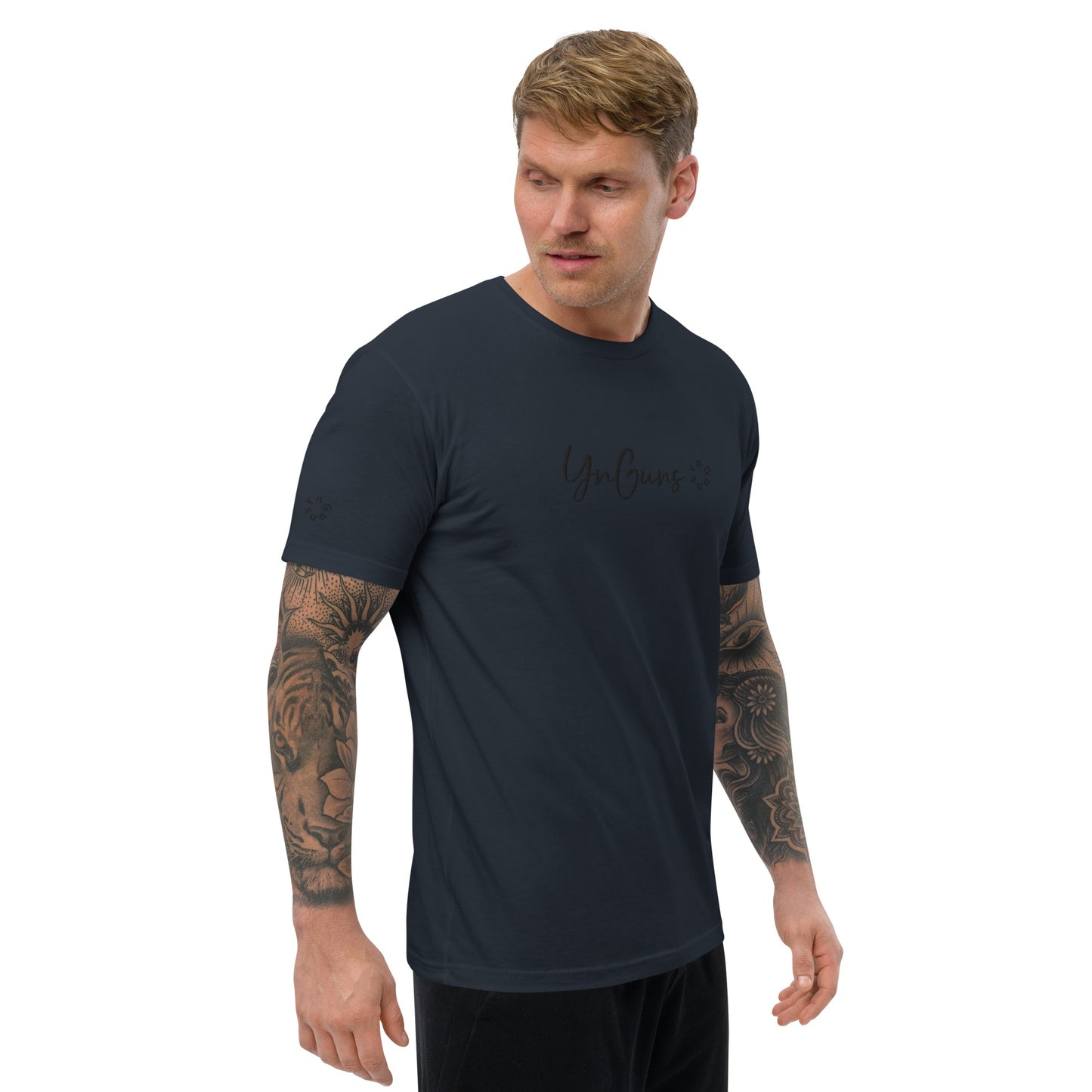 YnGuns™ Fitted Pre-Shrunk Embroidered Tee