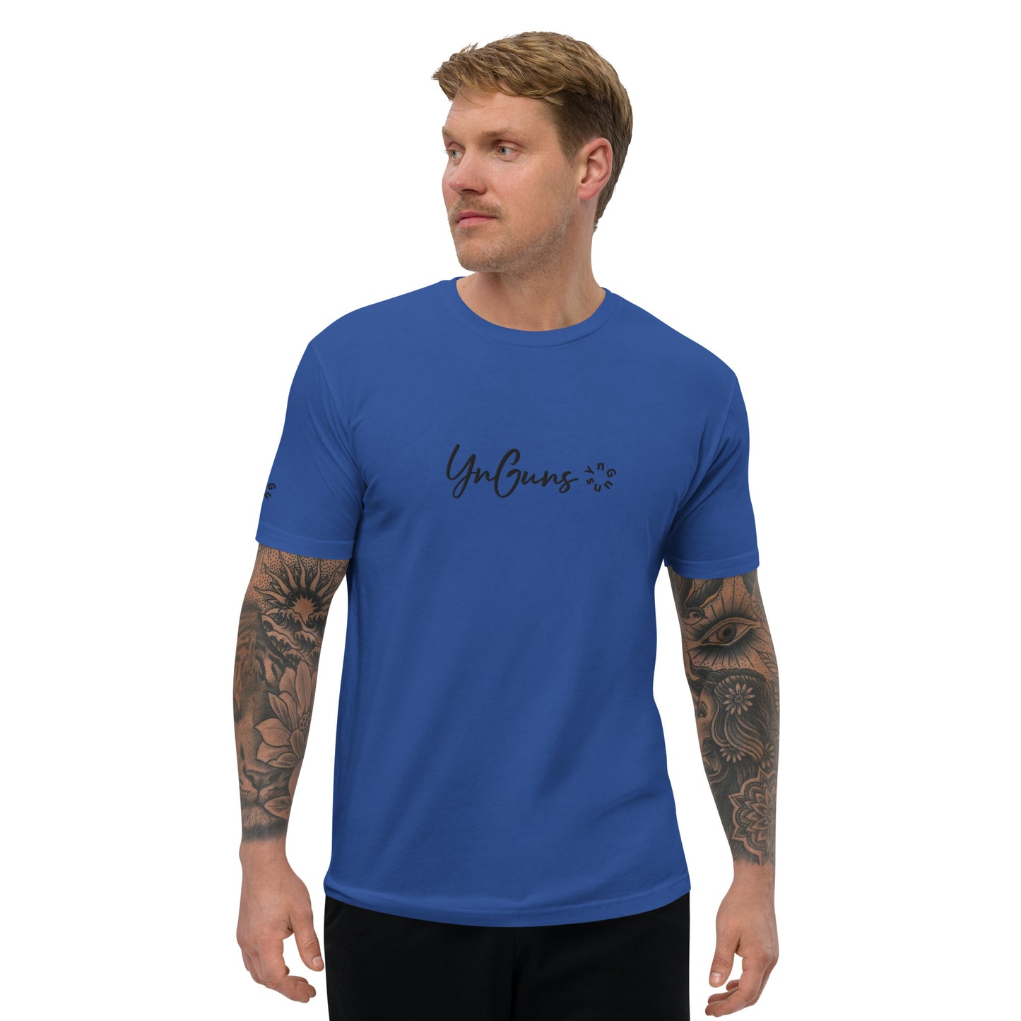 YnGuns™ Fitted Pre-Shrunk Embroidered Tee