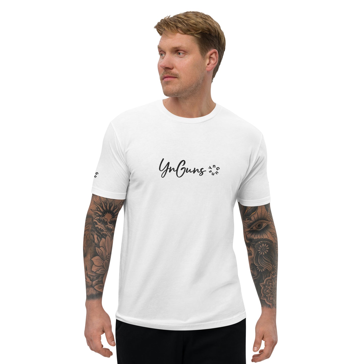 YnGuns™ Fitted Pre-Shrunk Embroidered Tee