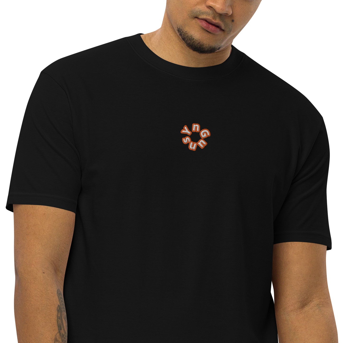 YnGuns™ Embroidered Premium Heavyweight Tee - Limited Edition