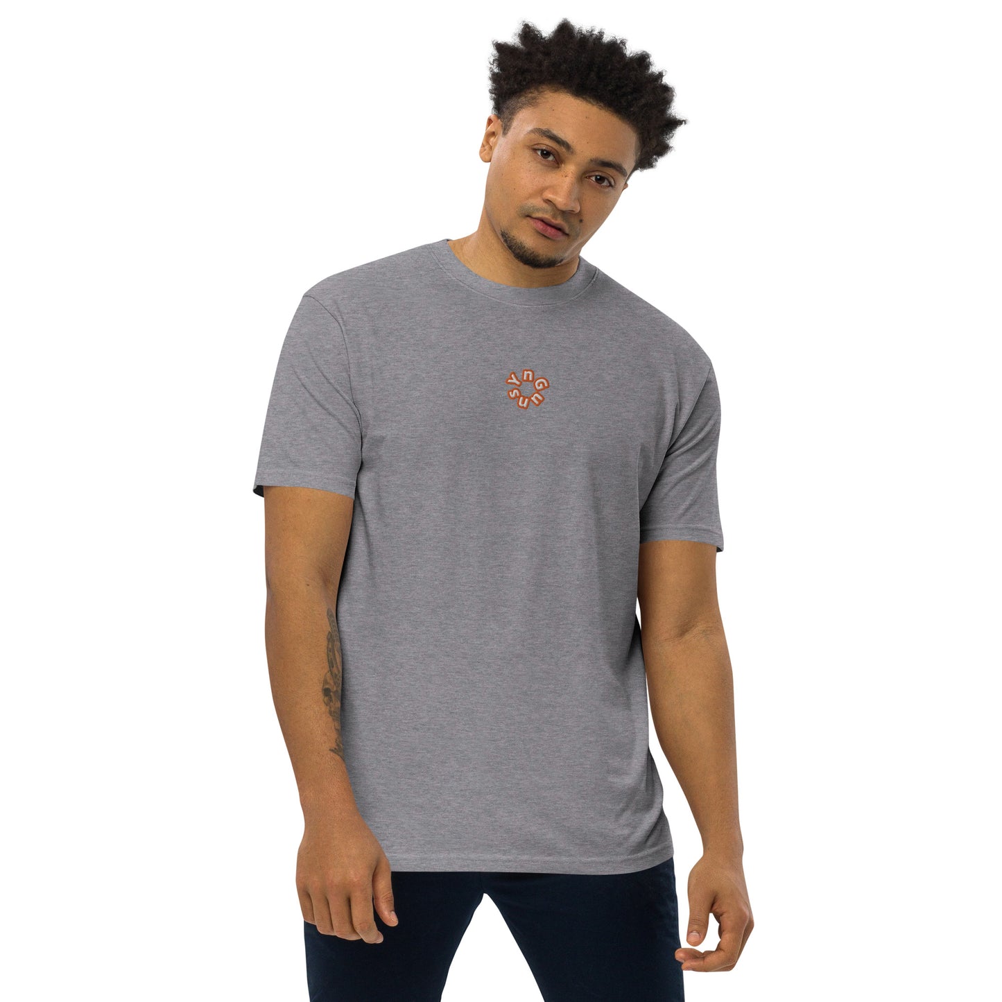 YnGuns™ Embroidered Premium Heavyweight Tee - Limited Edition