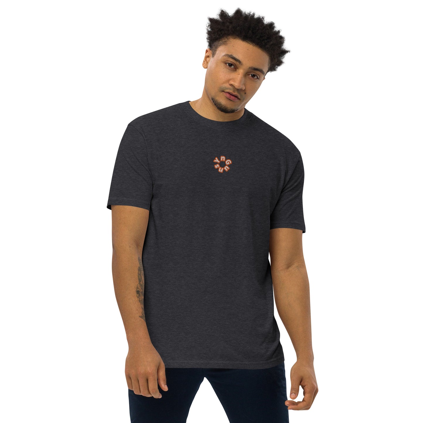 YnGuns™ Embroidered Premium Heavyweight Tee - Limited Edition