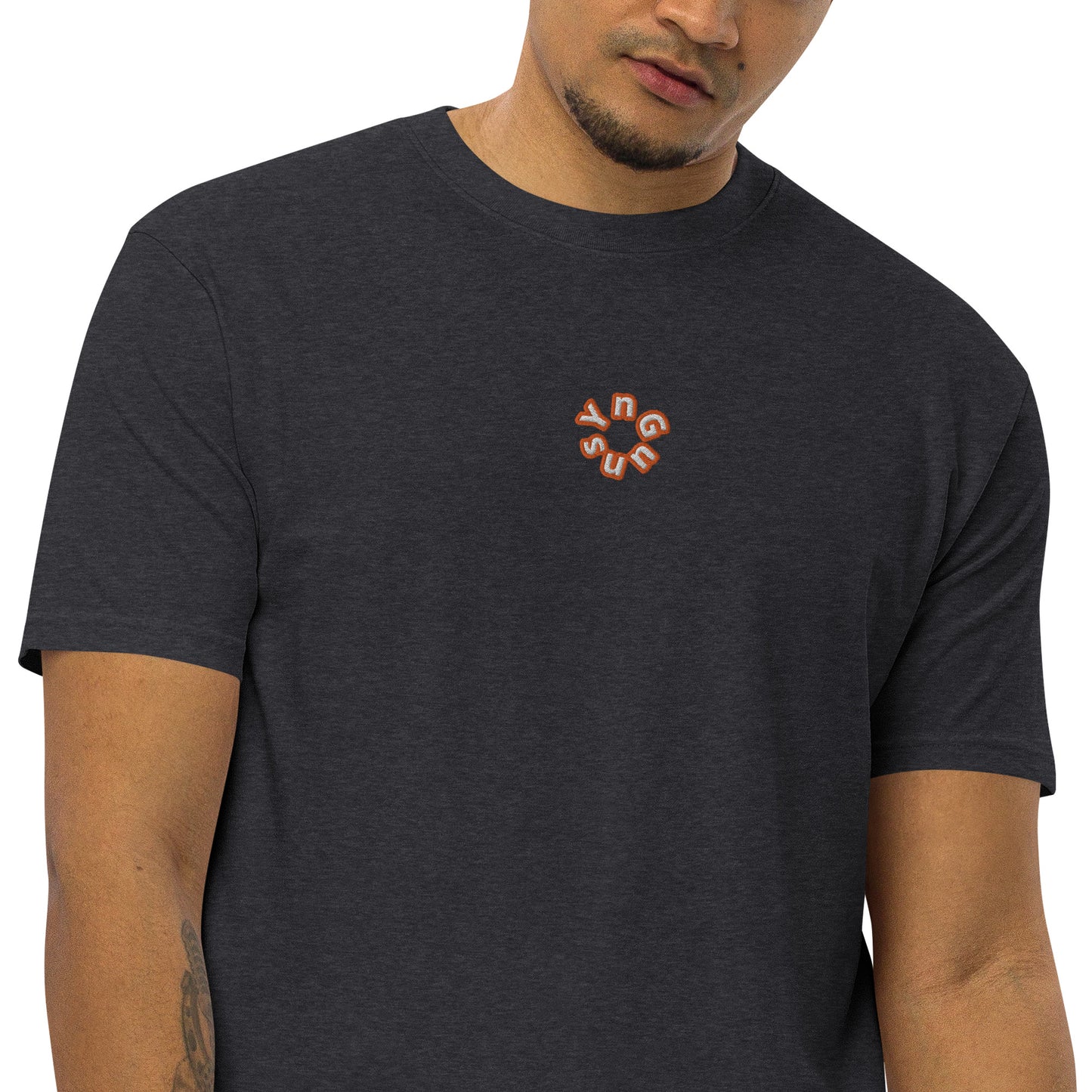 YnGuns™ Embroidered Premium Heavyweight Tee - Limited Edition