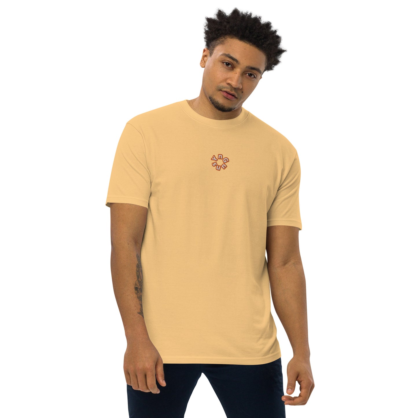 YnGuns™ Embroidered Premium Heavyweight Tee - Limited Edition