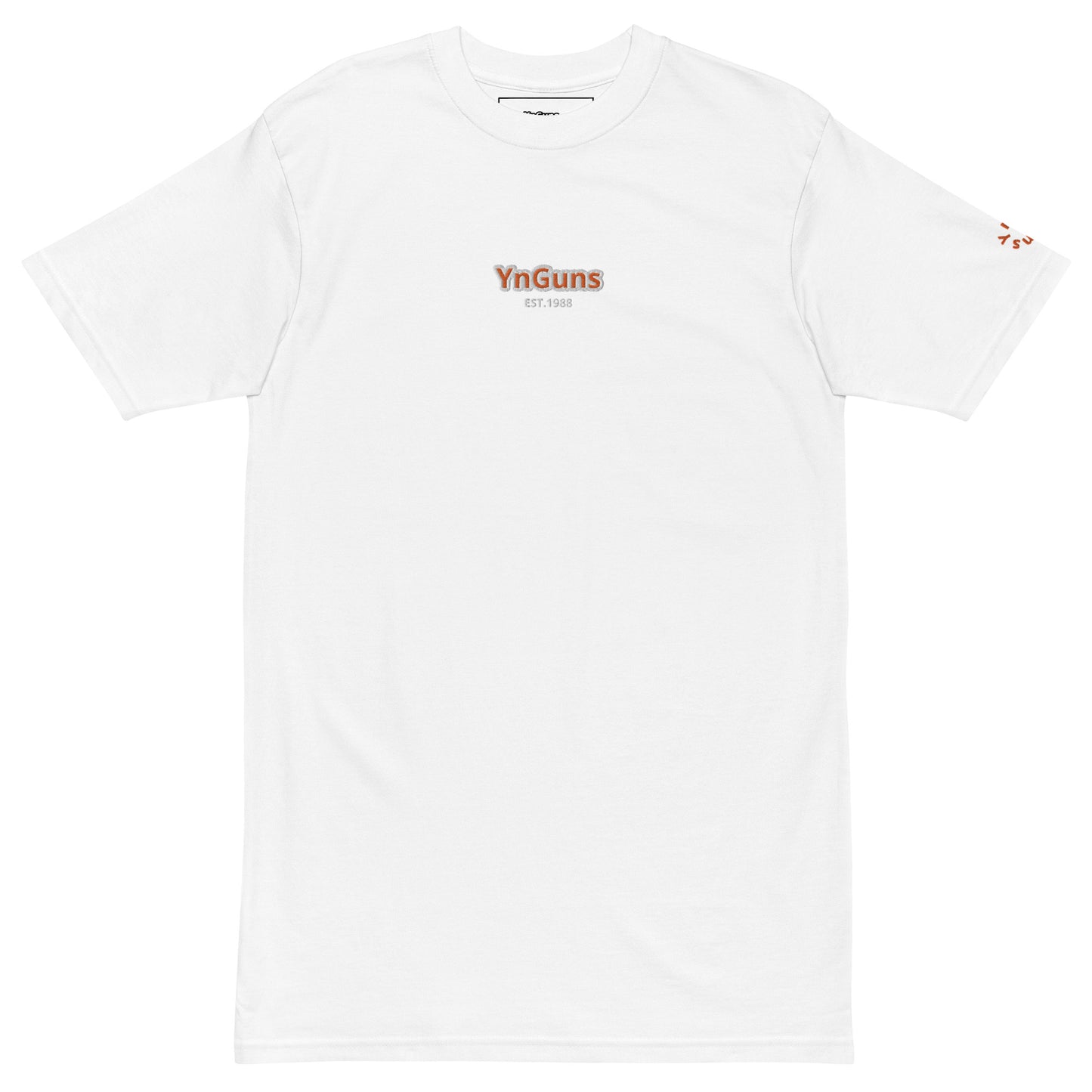 YnGuns™ Embroidered Premium Heavyweight Tee - Limited Edition