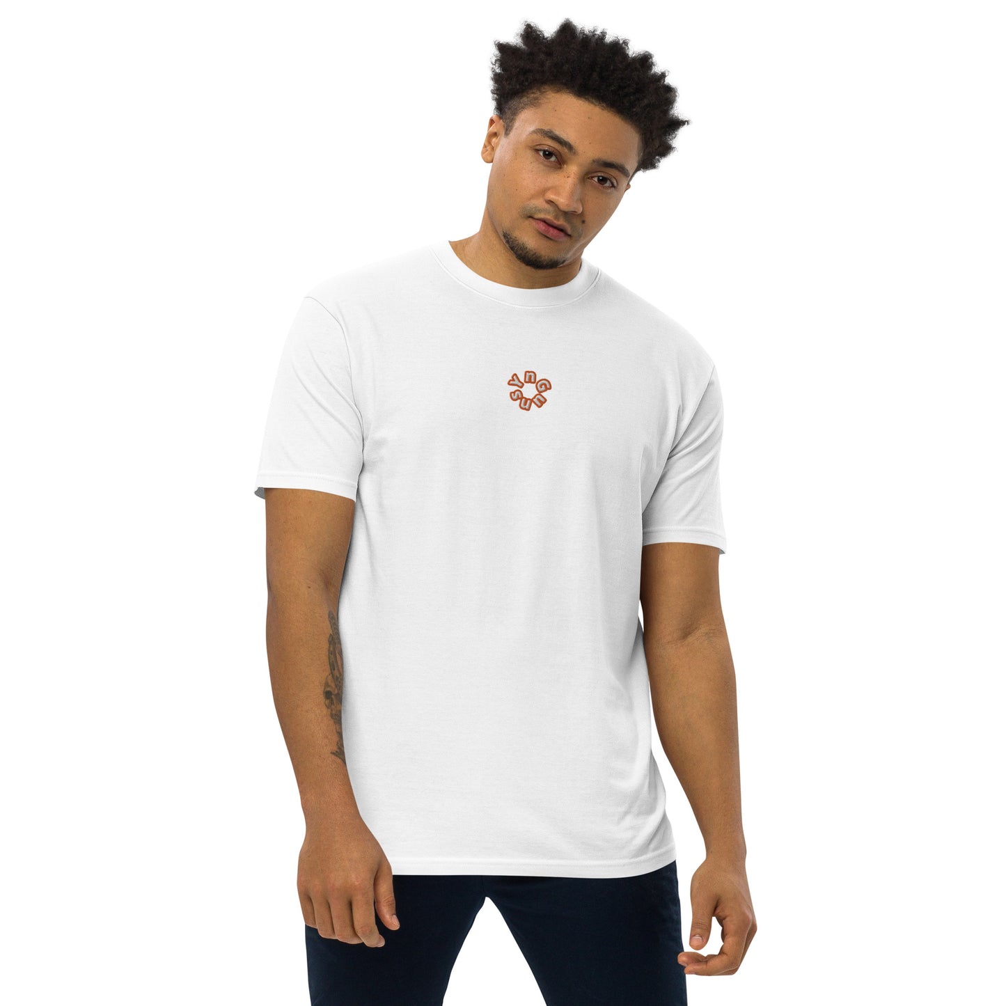 YnGuns™ Embroidered Premium Heavyweight Tee - Limited Edition