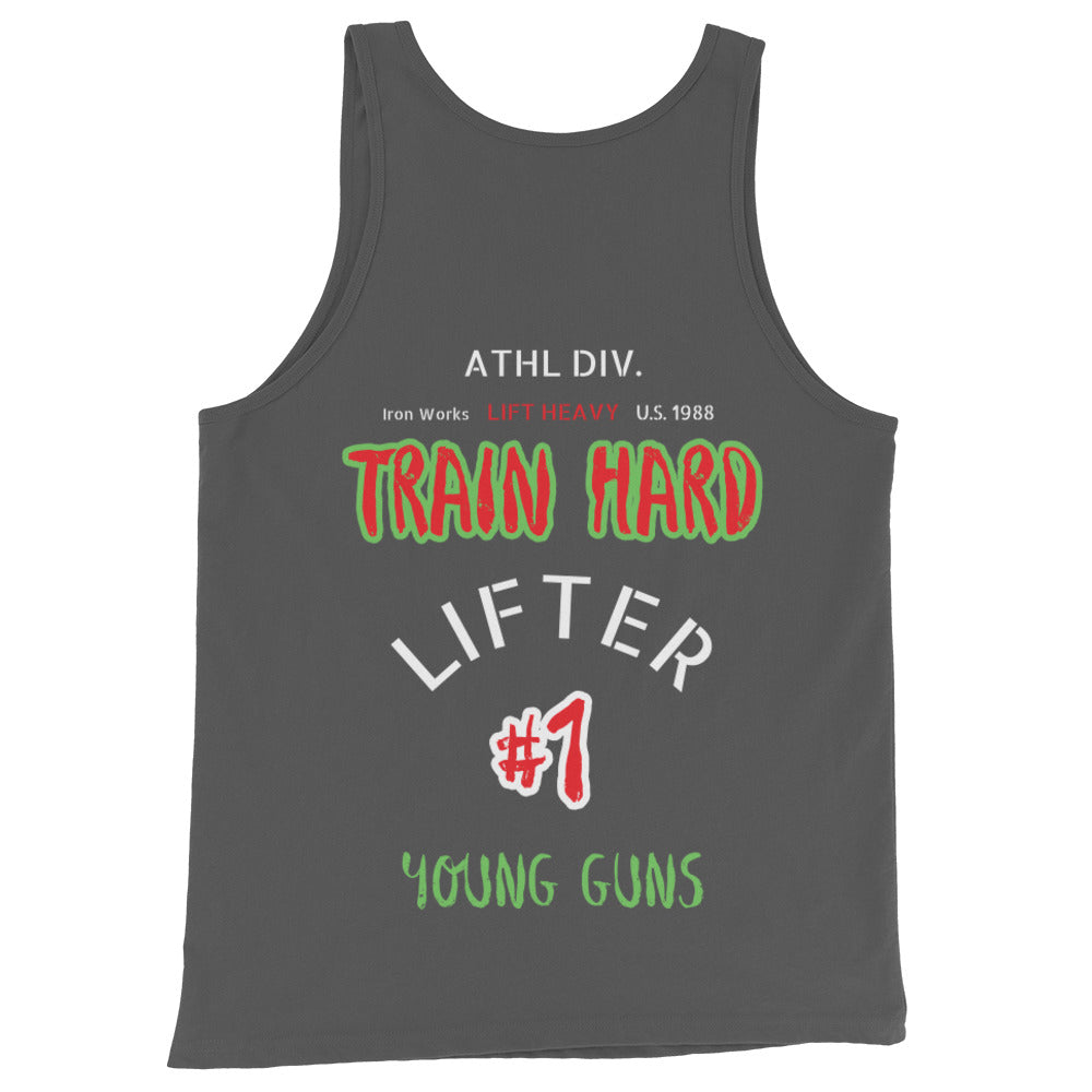 YnGuns™ "Train Hard" Muscle Tank