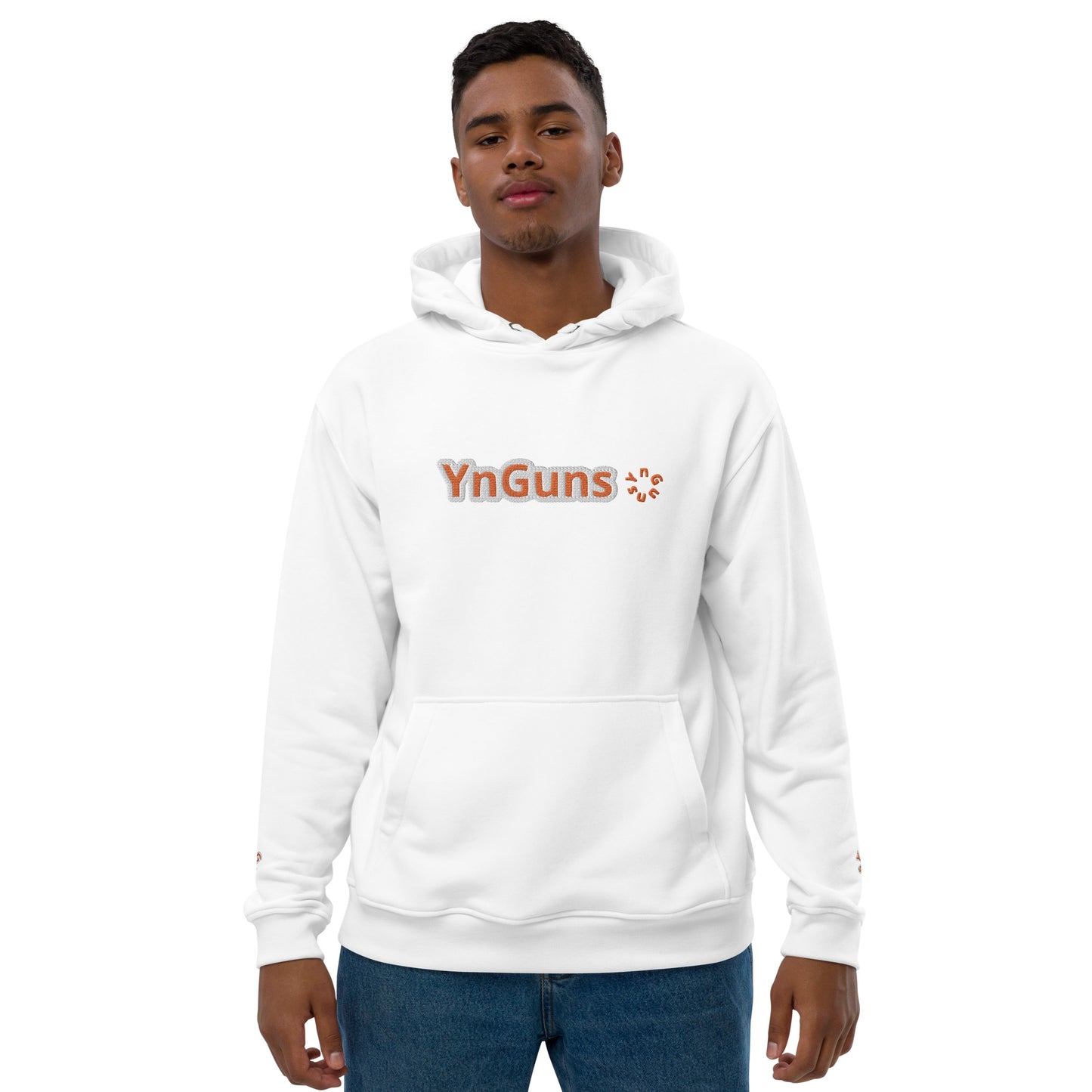 Sudadera con capucha premium con letras bordadas de YnGuns™ - EXCLUSIVO DE LANZAMIENTO