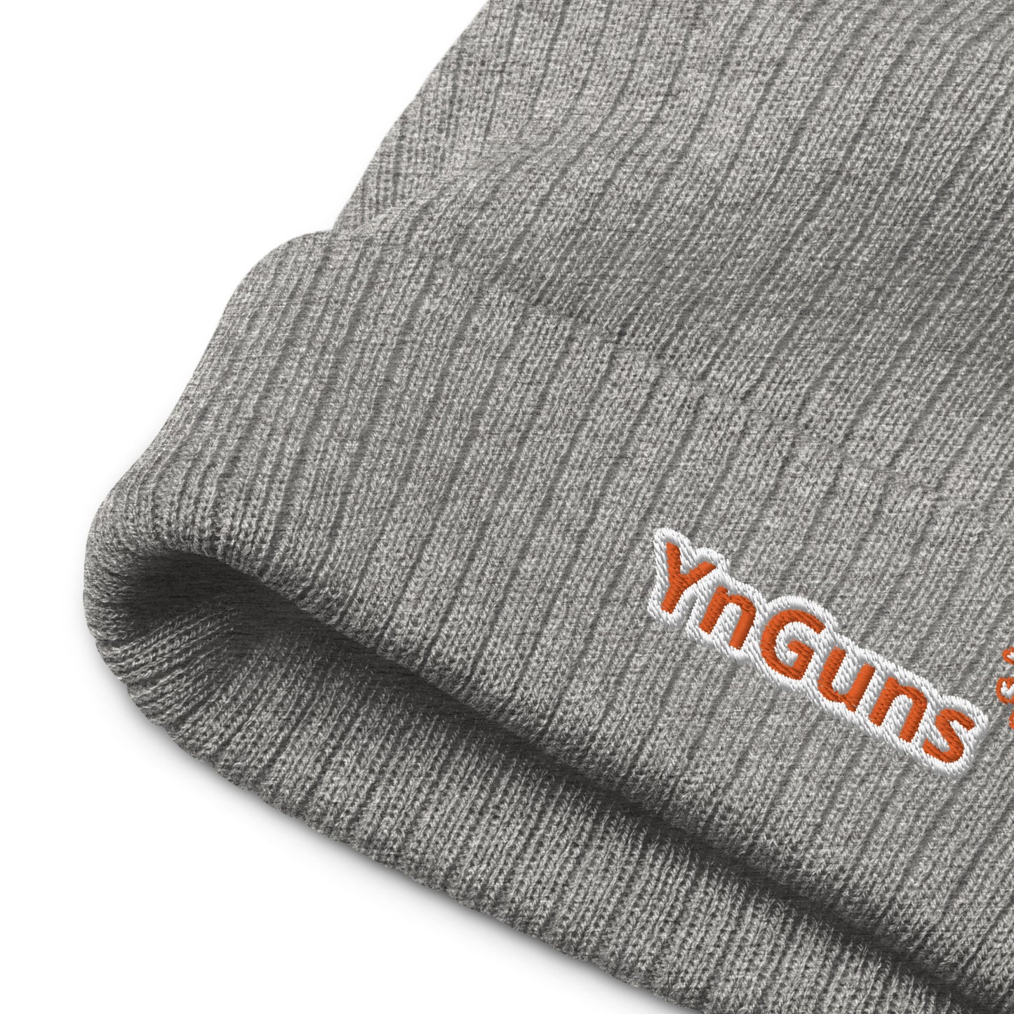 Gorros de punto acanalado bordados YnGuns™