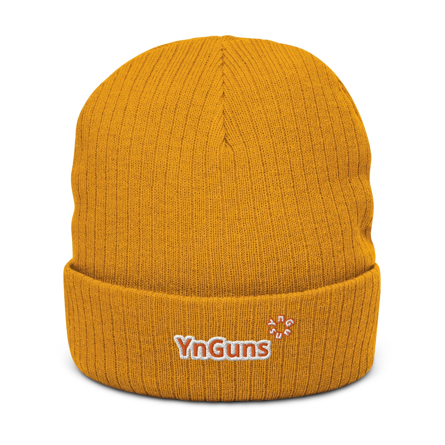 Gorros de punto acanalado bordados YnGuns™