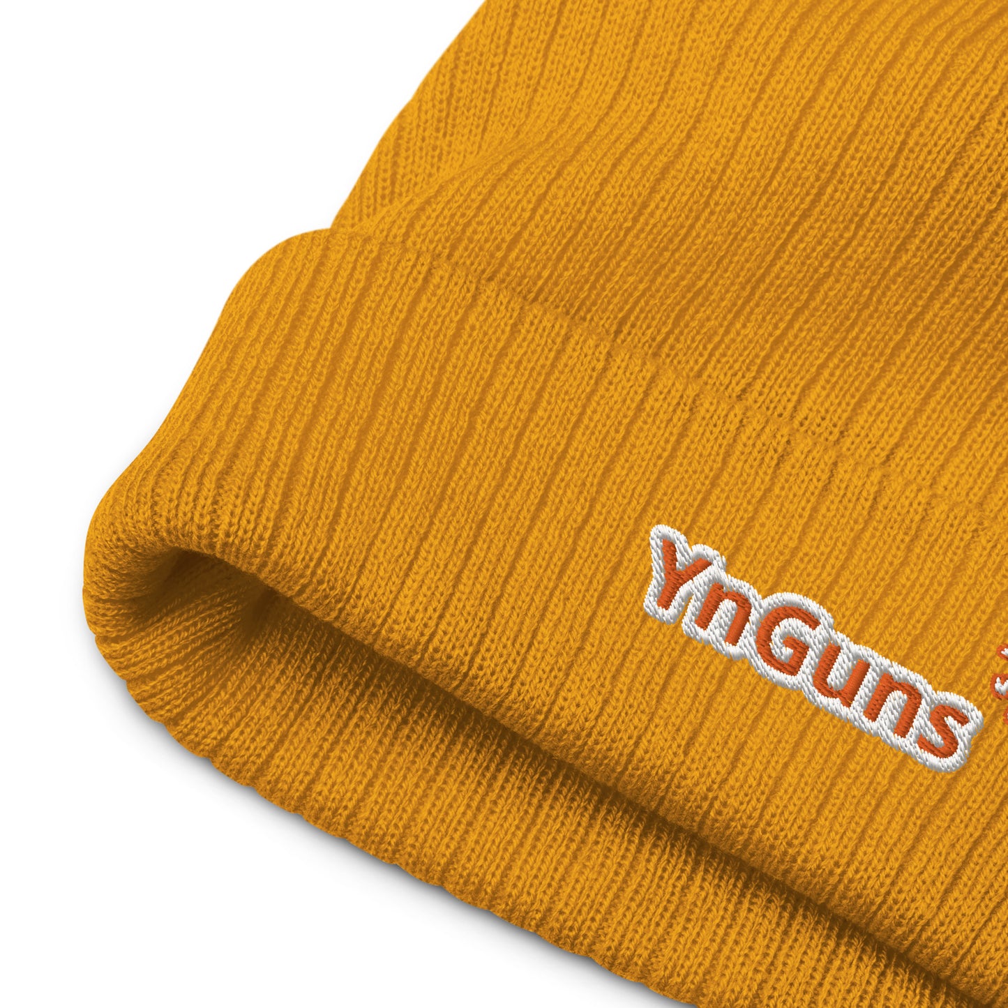 Gorros de punto acanalado bordados YnGuns™