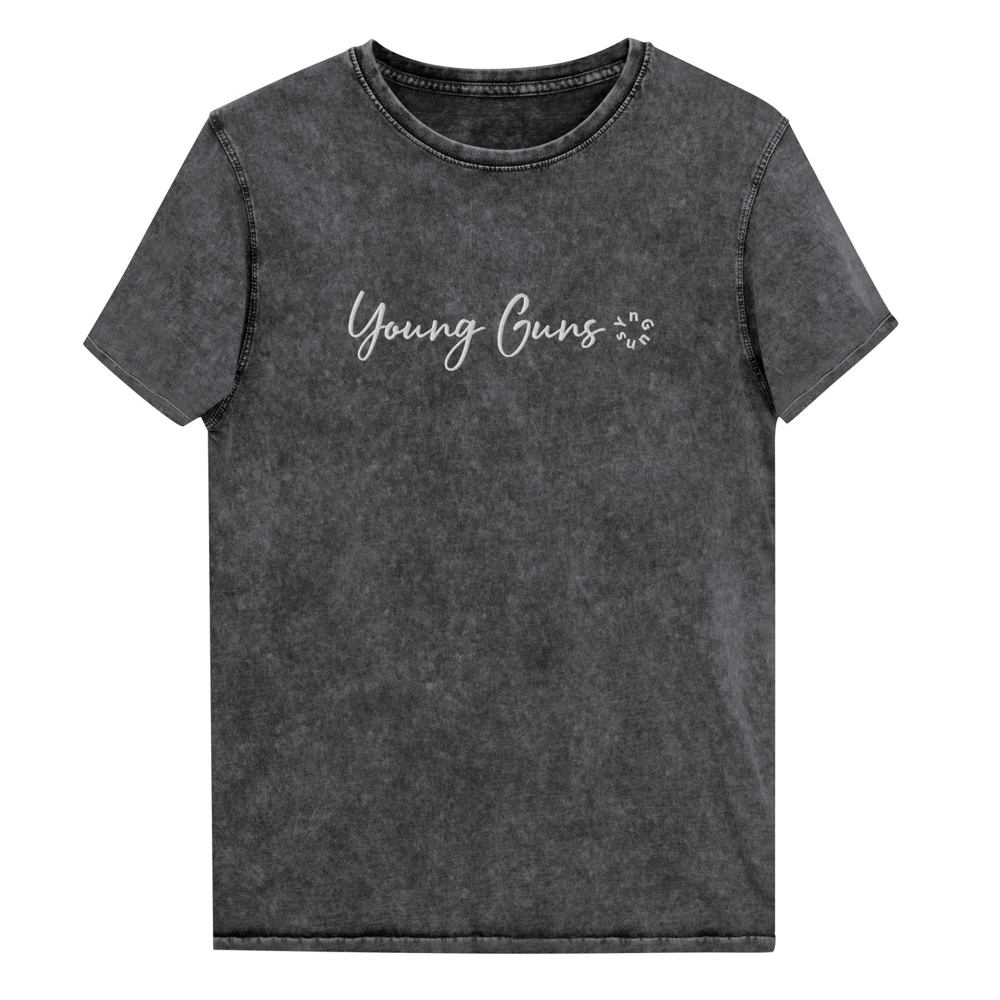 YnGuns™ 刺绣“Young Guns”优质牛仔 T 恤