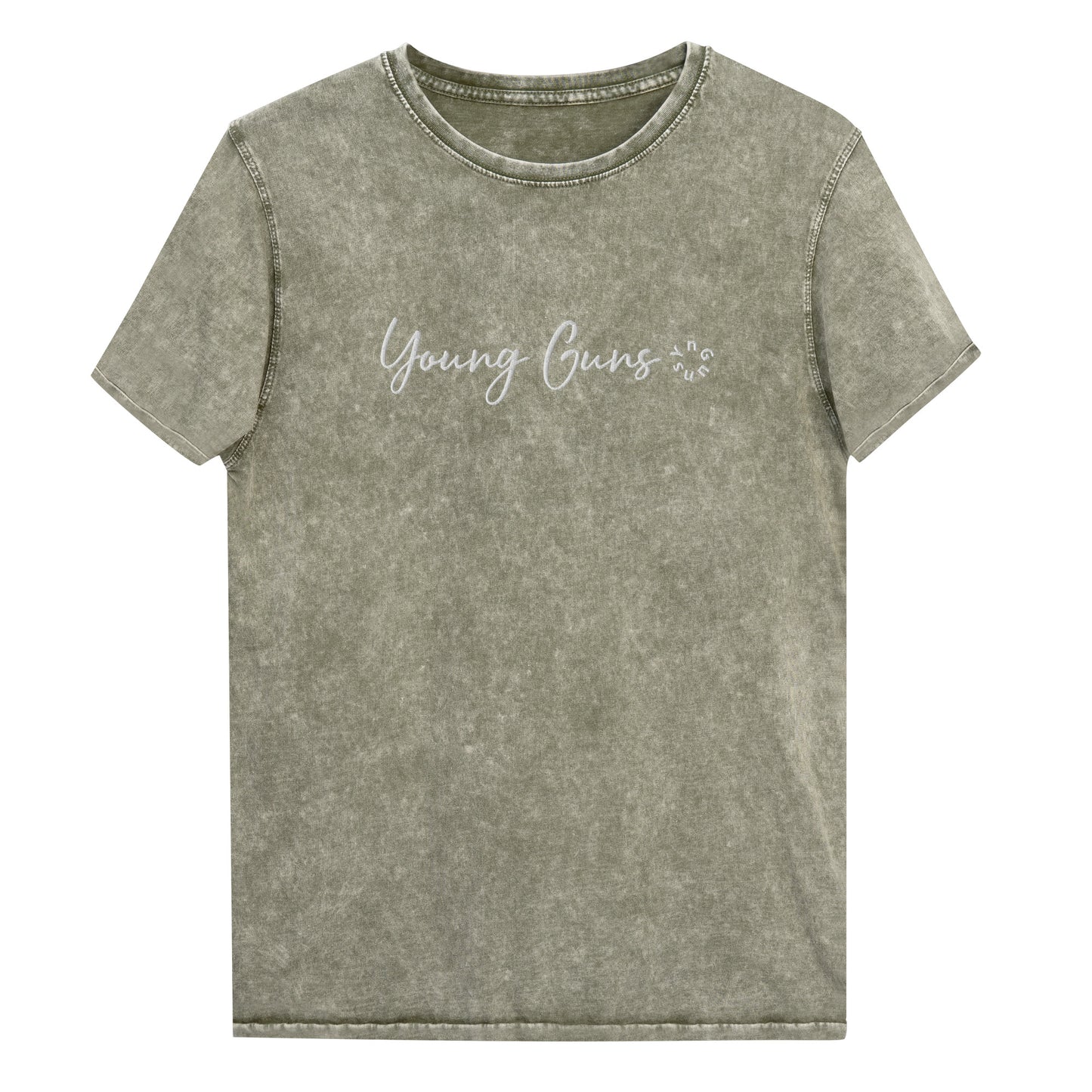 YnGuns™ 刺绣“Young Guns”优质牛仔 T 恤