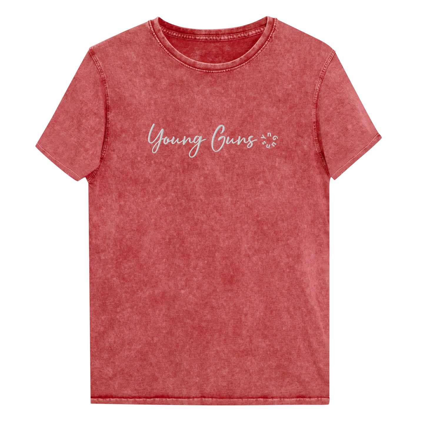 YnGuns™ Embroidered "Young Guns" Premium Denim T-Shirt - SOLD OUT