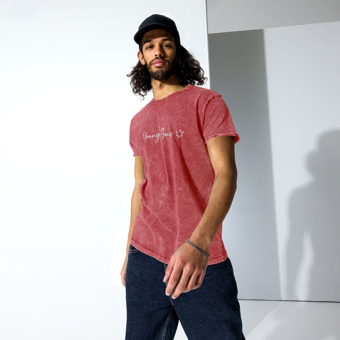 YnGuns™ Embroidered "Young Guns" Premium Denim T-Shirt - SOLD OUT