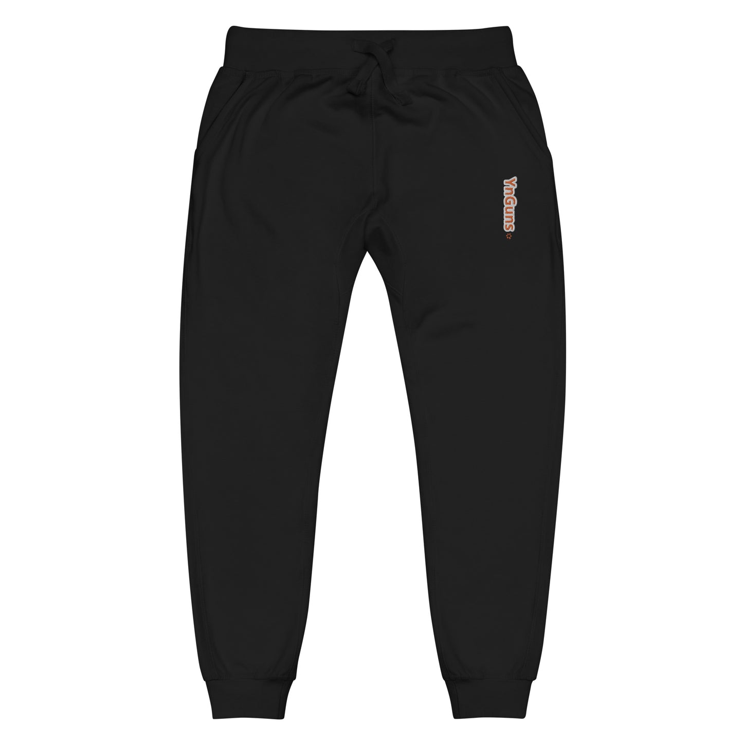 YnGuns™ Ribbed Waist Drawstring Joggers - Embroidered