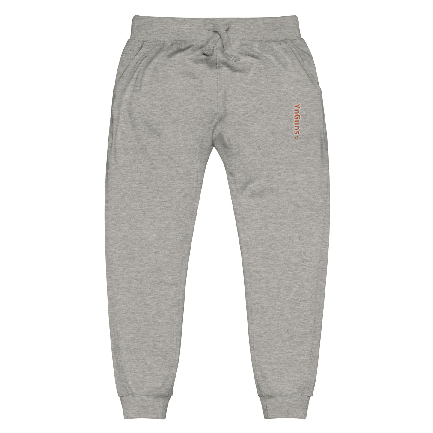 YnGuns™ Ribbed Waist Drawstring Joggers - Embroidered