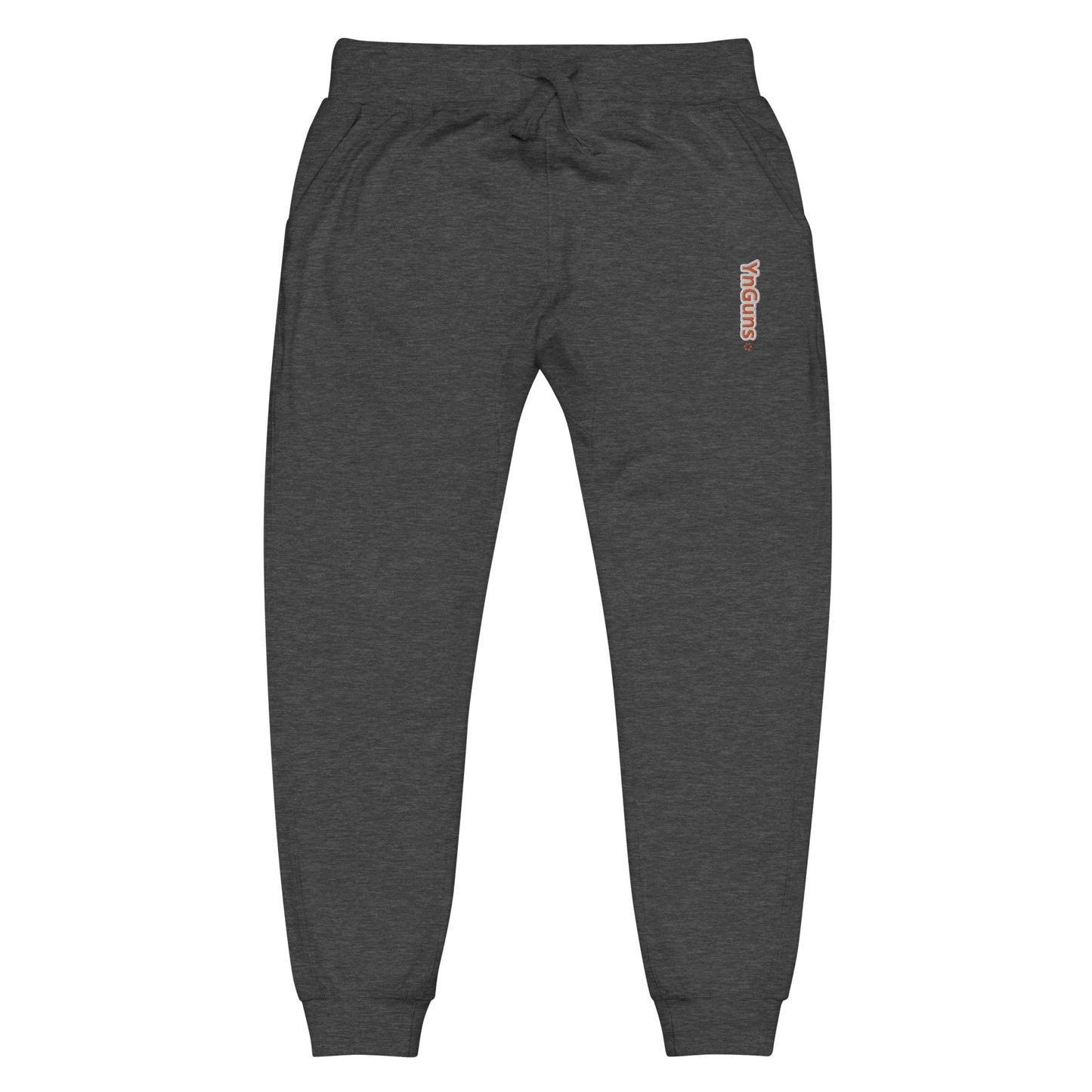 YnGuns™ Ribbed Waist Drawstring Joggers - Embroidered