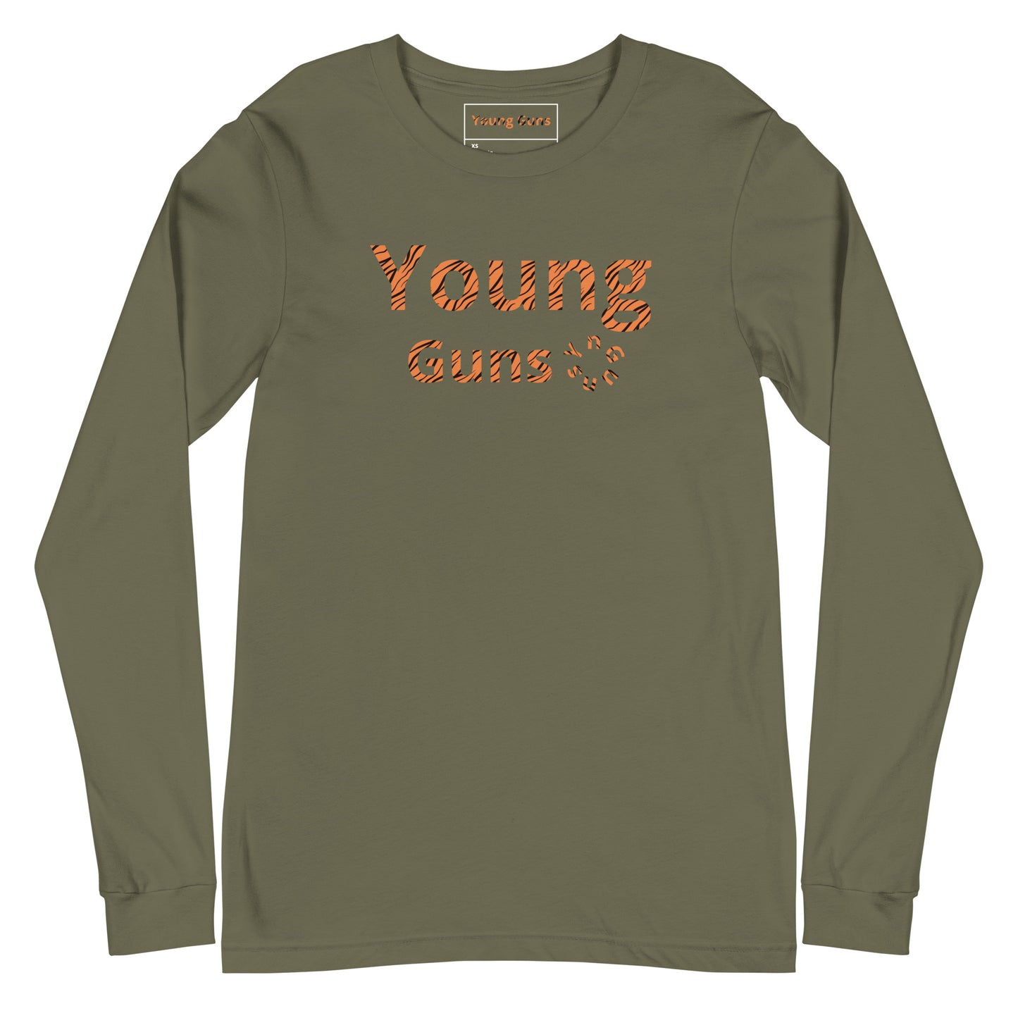 YnGuns™ Tiger Print Light Weight Long Sleeve Tee - Exclusive Launch Collection