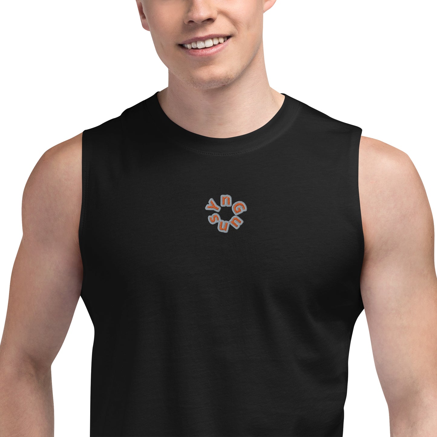 YnGuns™ Muscle Shirt - Exclusive Embroidered Circle Logo