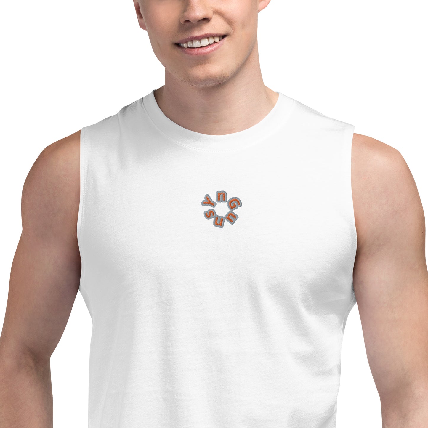 YnGuns™ Muscle Shirt - Exclusive Embroidered Circle Logo