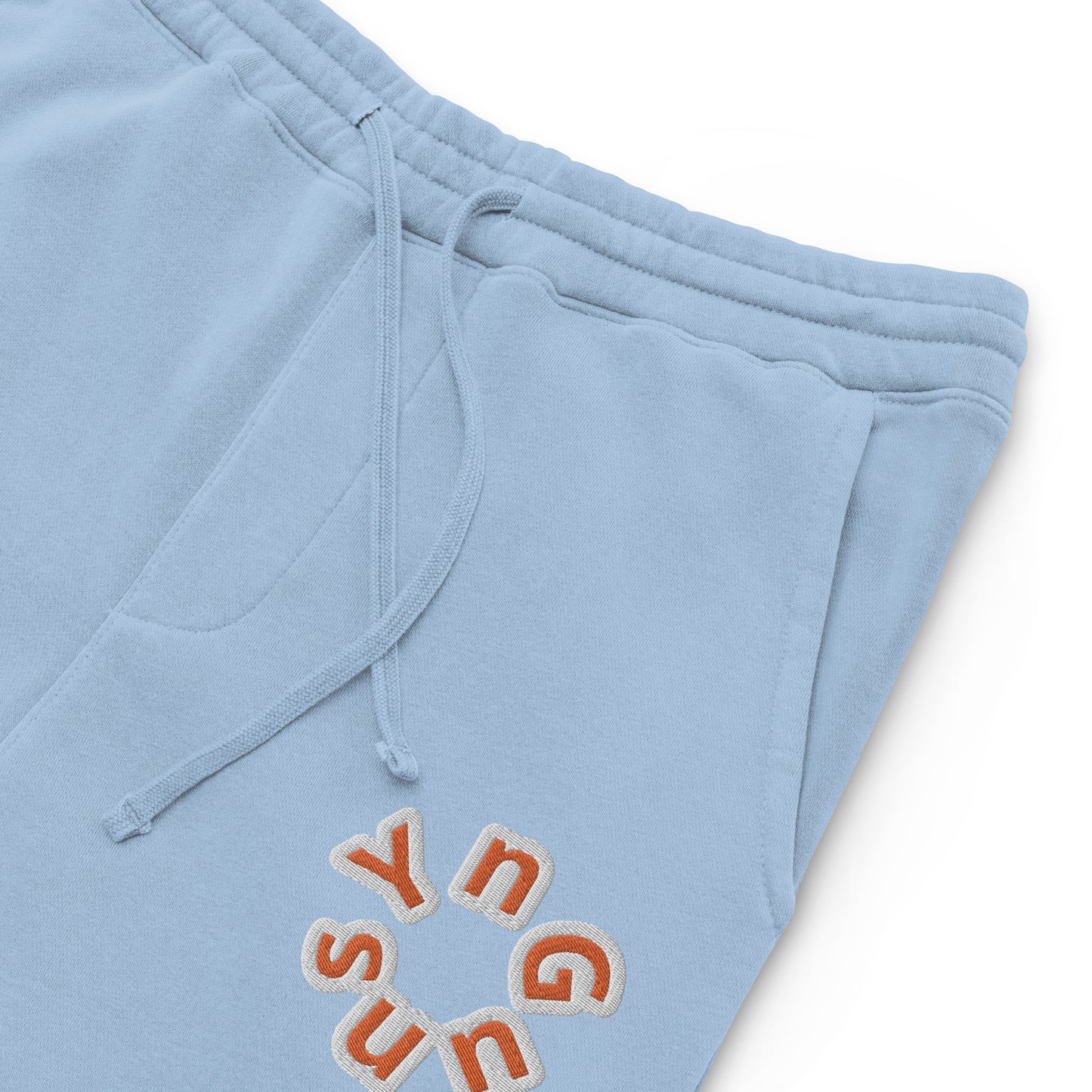 YnGuns™ Pantalones deportivos con logo circular bordado - Algodón hilado en anillos de primera calidad