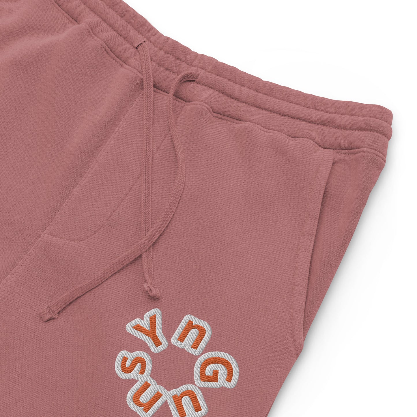 YnGuns™ Pantalones deportivos con logo circular bordado - Algodón hilado en anillos de primera calidad