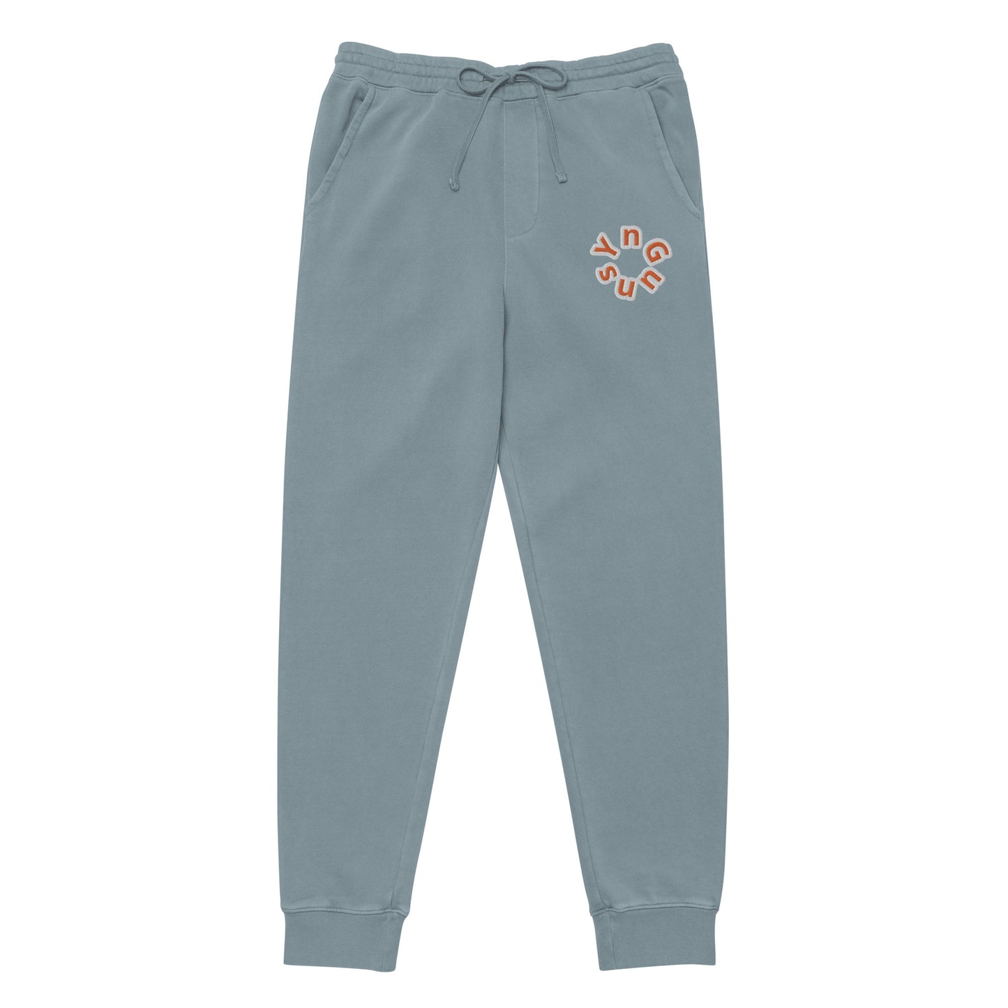 YnGuns™ Pantalones deportivos con logo circular bordado - Algodón hilado en anillos de primera calidad