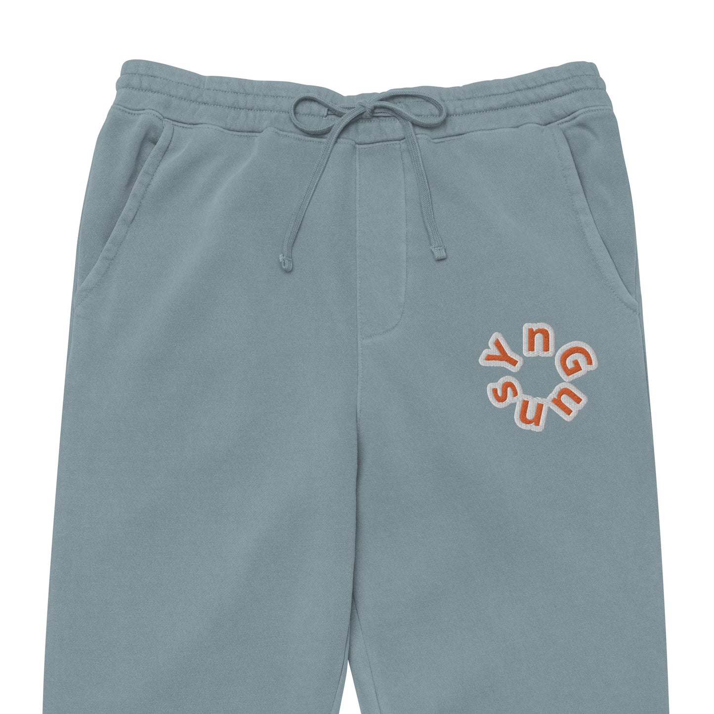 YnGuns™ Pantalones deportivos con logo circular bordado - Algodón hilado en anillos de primera calidad