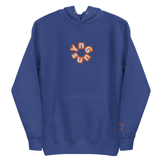 Sudadera con capucha y logo circular bordado de YnGuns™