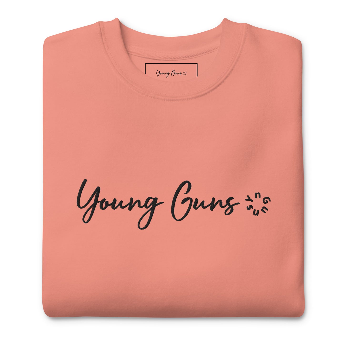 YnGuns™ Premium Black Embroidered "Young Guns" Sweatshirt